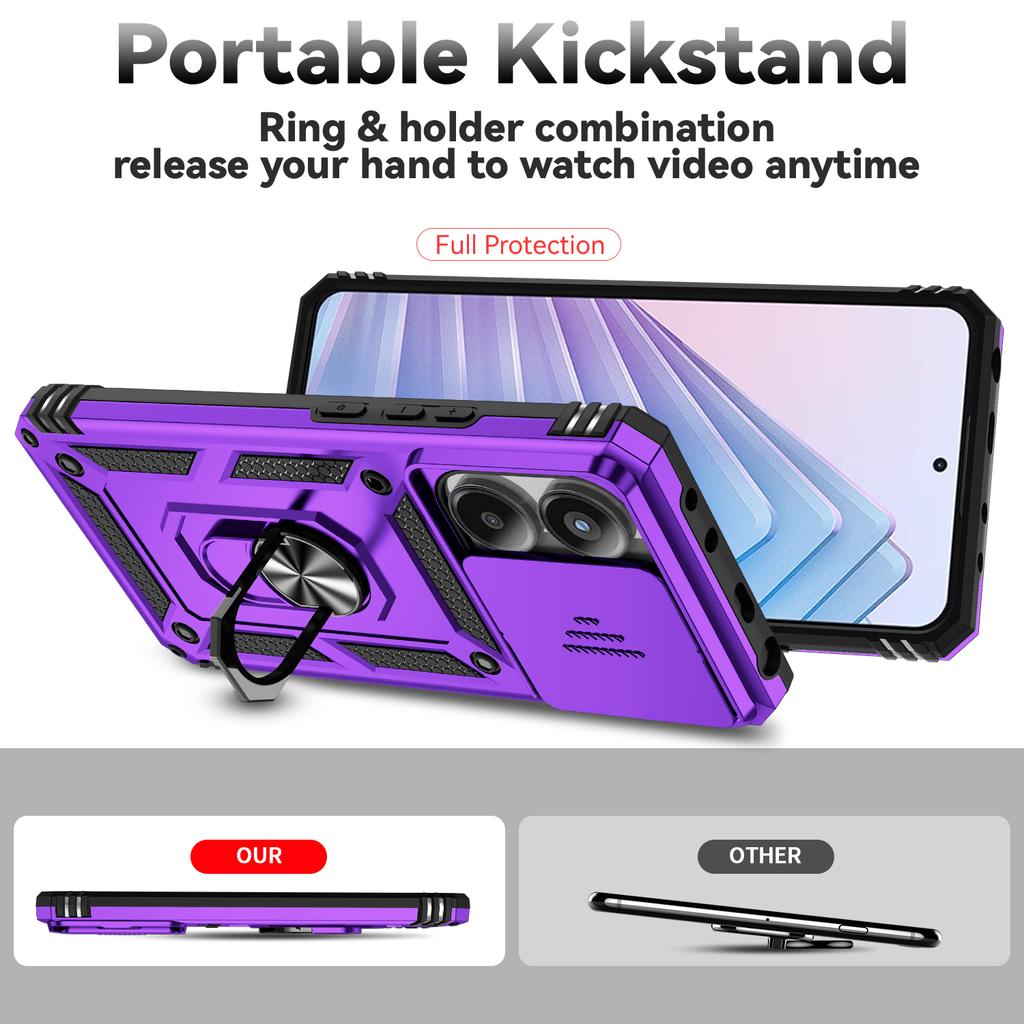 Pentru Redmi Note 14 13 5G 4G Poco X7 Pro Note 13 Pro 5G 4G Huse Inel Suport Glisant Obiectiv Cameră Armură Funda pentru Xiaomi 14T Pro Husă