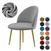 Velvet Fabric Shell Chari Cover Soft Comfortable Stretch Duckbill Shaped Backrest Seat Covers for Dining Room Home Seat Case 1PC