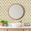 Vintage Floral Wallpaper 22.83"X118" Waterproof Wallpaper for Living Room/Bedroom/Bathroom PVC Wall Sticker
