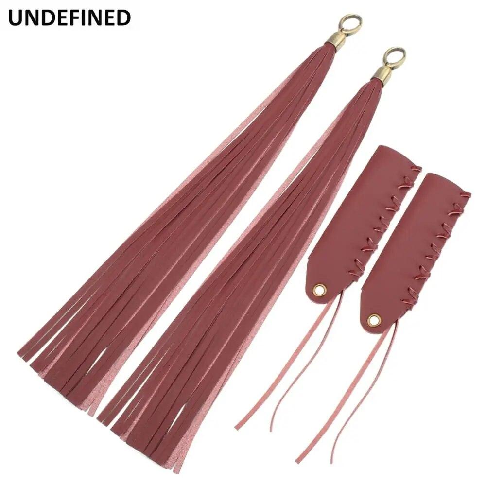 22/25mm motocyklové rukojeti Kožené kryty s třásněmi pro Harley Indian Honda Shadow Chief Classic Cafe Rcaer Custom Old School