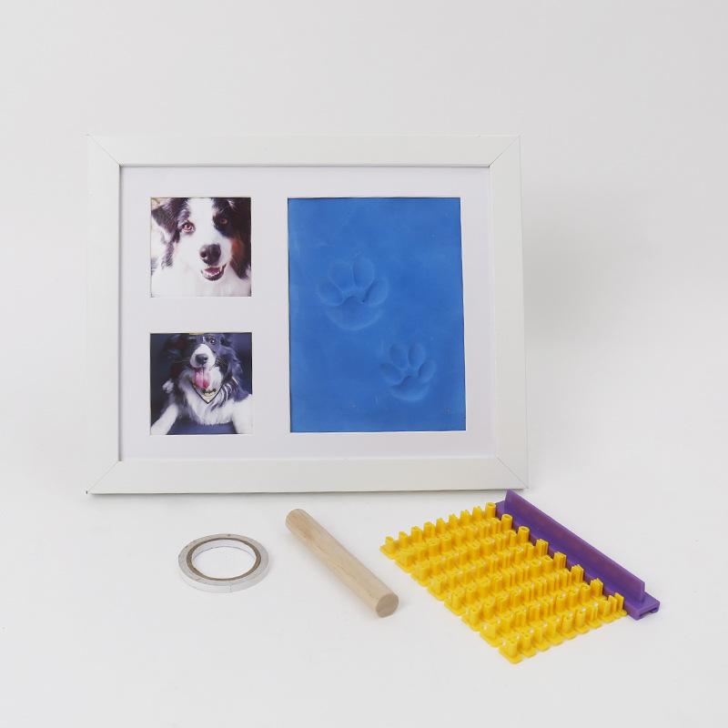 Pet Paw Print Ink Pad Frame for DIY Memorial Photos