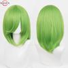 40cm Medium Basic Anime Cosplay Wig Bang Blond  Black White Red Pink Green Brown Gold Blue Heat Resistant Synthetic Hair Wigs