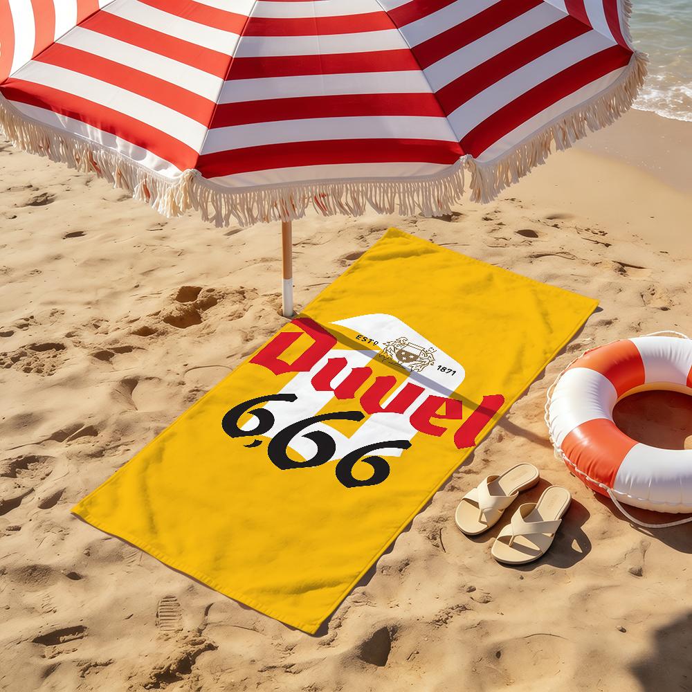 Coole Kunst Bier Mode D-Duvels Handtuch weich Strandtücher Reise schwimmen Pool Badehandtuch Fitnessstudio Spa Heimdekor Geschenk Urlaub