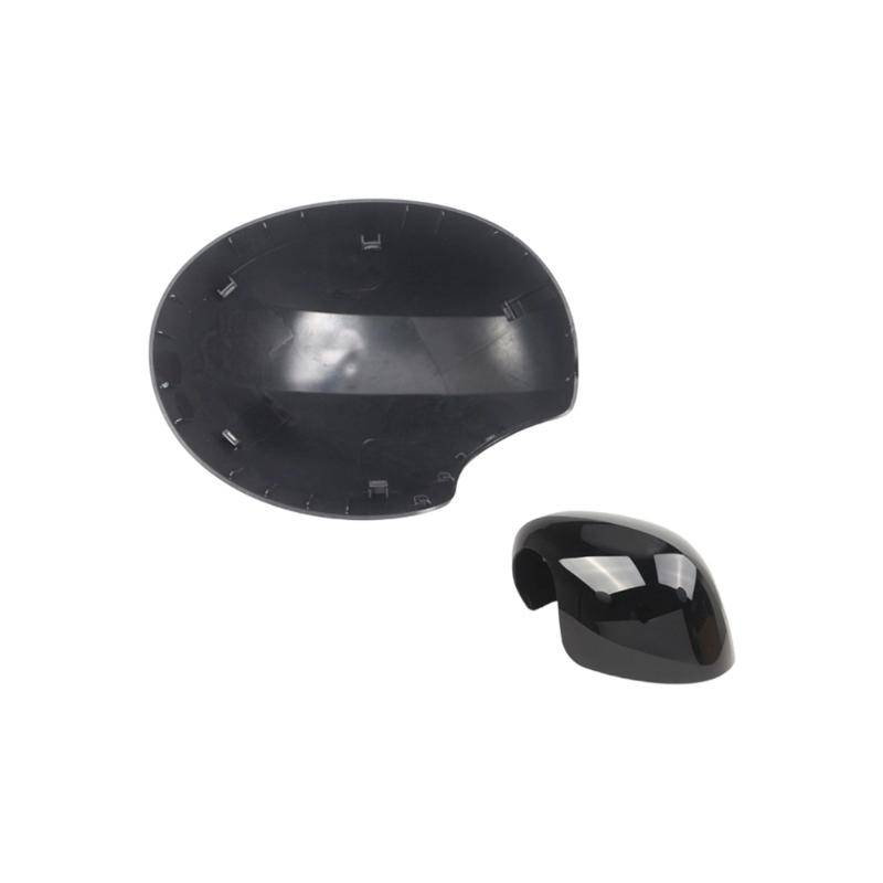 

Side Mirror Replace Covers 51169881533 51169881534 Black ABS Material Non Interference Folding Function