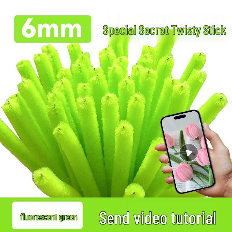 DIY Twisty Stick Bouquet Kit: Complete Chenille Stem Set for Children's Weaving