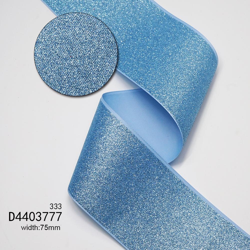 

75 мм 38 мм Лента гросгрейн с крупным глиттером для рукоделия, изготовления бантов для волос, рулон 5 ярдов 38mm 5yards