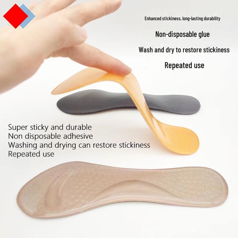 PU Women's High Heel Silicone Insole - Arch Support, Shock Absorption, Sweat-Wicking, Warmth, 3/4 Length
