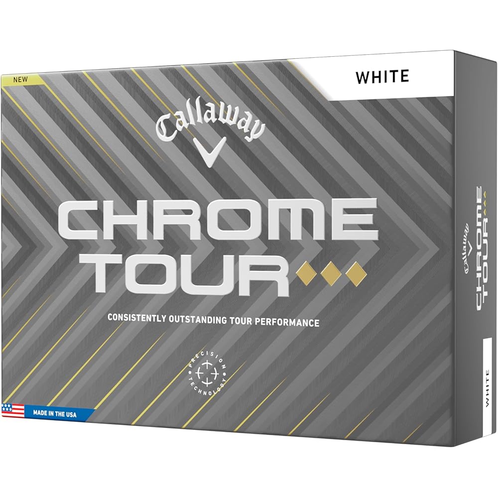 Callaway Chrome Tour Triple Diamond Golf Balls 25 12-Pack 4-Piece Structure White