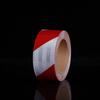 Yellow-Black-Red Reflective Safety Tape: Anti-Collision Diagonal Floor Marker with Adhesive Backing
