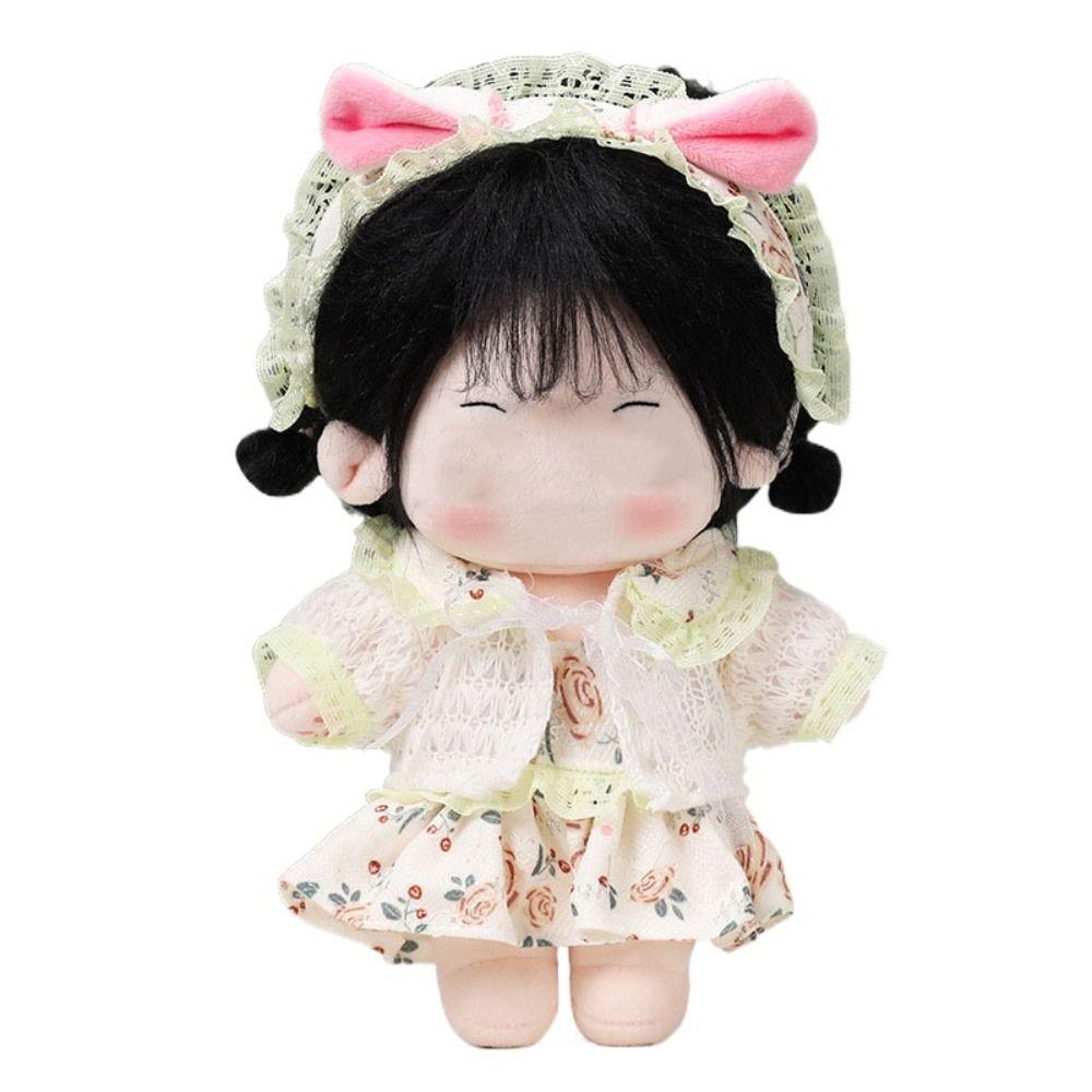Multicolor Miniature Dress Suit 20CM Shirt Braces Set Gift Doll Clothes  Cotton Stuffed Doll