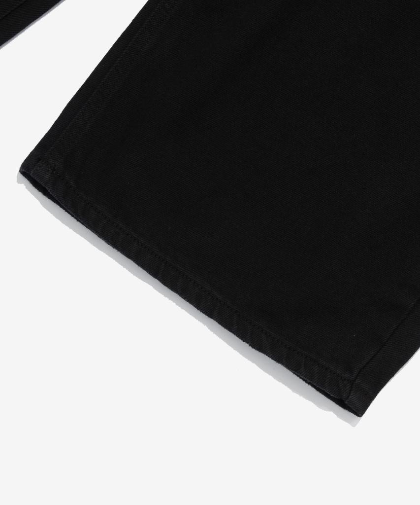 CARGOBROS Vintage Cotton Wide Curved Denim Pants (Black)