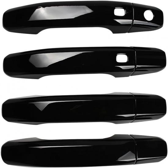 

JSCARLIFE Door Handle Covers for 2019-2025 C-hevy Silverado & 2024 Colorado - ABS Overlay with Smart Key Hole, Scratch Protection & Easy Installation чёрный