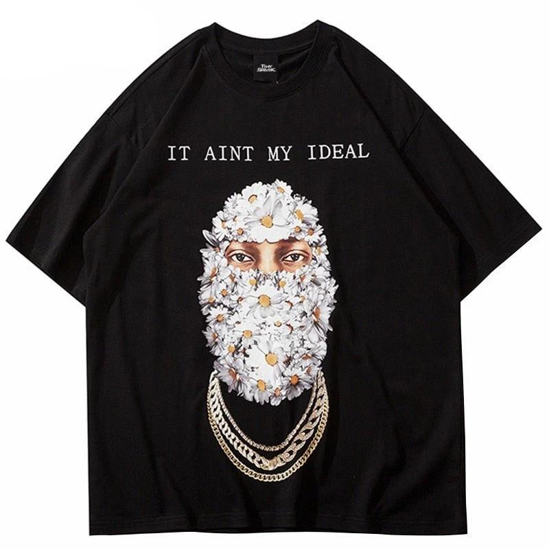 

“Non Ideal” Unisex Streetwear Graphic T-Shirt – Minimalist Typography Tee XL