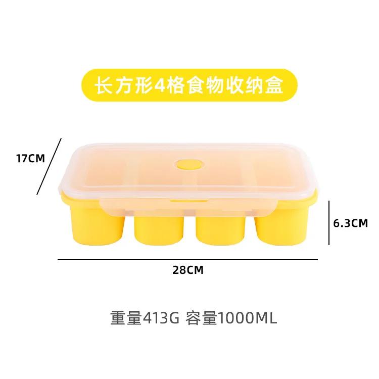 Giant Storage for Food Meal Sauce with Lid Cozinha Silicone Freezer Trays Extra Large Soup Ice Cube Tray Food Freezing Molds