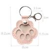Exquisite Leather Keychain: Pet Fur Ornament for Cat/Dog Hair - Cute Bag Charm