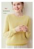 Lekasha Women's 100% Pure Cashmere 12-Gauge Knitted Round Neck Sweater