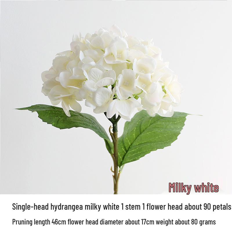 Silk Hydrangea Flowers - Decorative Artificial Ornaments for Weddings, Available in 24 Colors