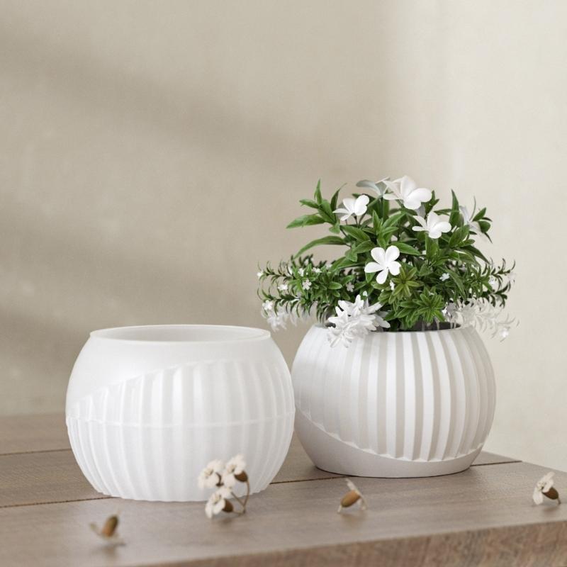 Sturdy Silicone Vase Mould Set Accessory for Resin Plaster Craft Supplies Flower Pots Making Set for Home Decoration