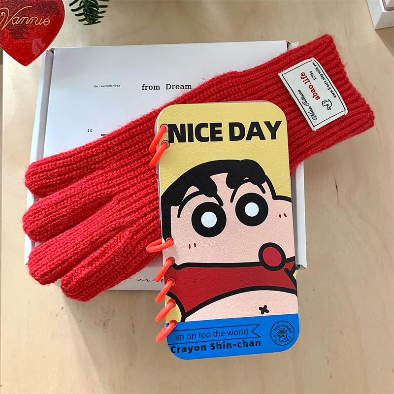 

New Crayon Xiaoxin Book Case Suitable for Apple 16promax Mobile Phone Case IPhone 15 Laptop Protective Case Apple 15PROMAX