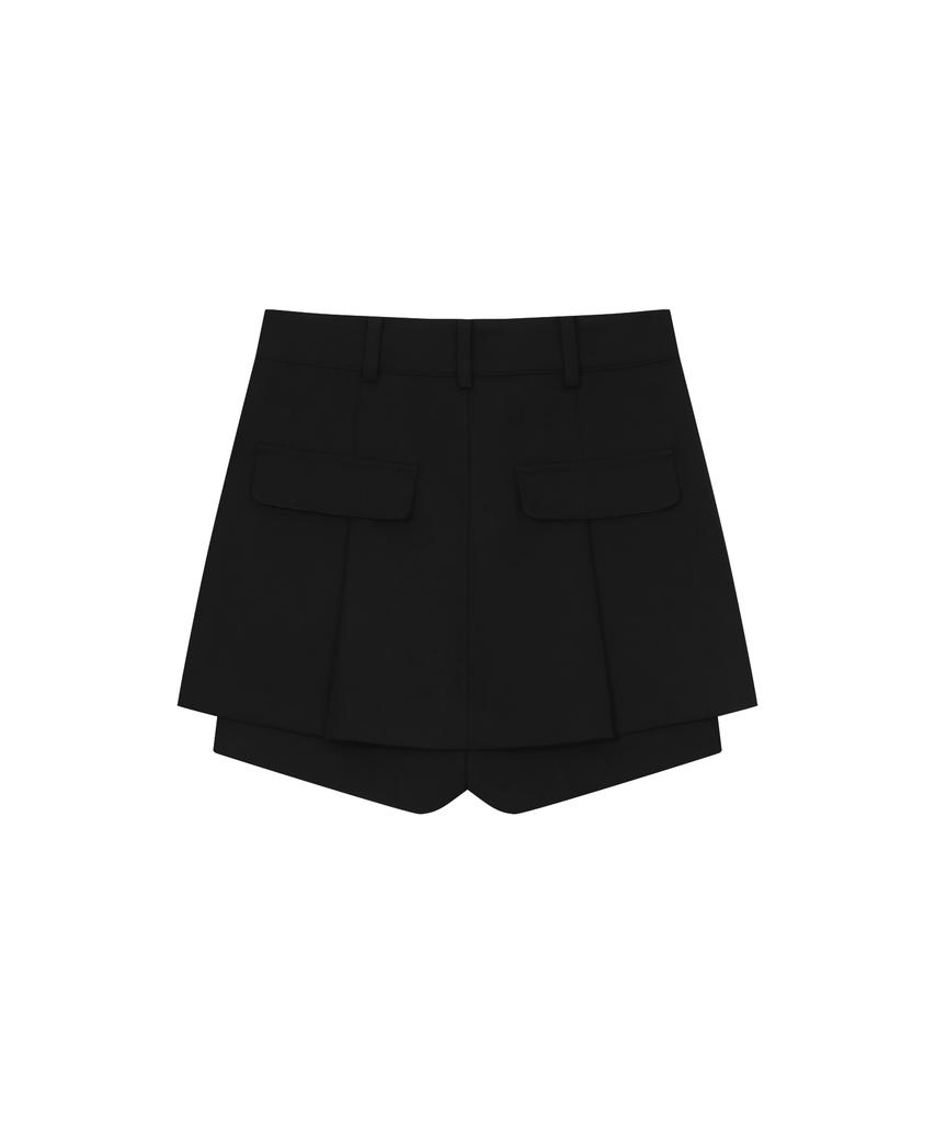 Solteuaenchokollis Double Pocket Skirt Pants Black 4W243V002