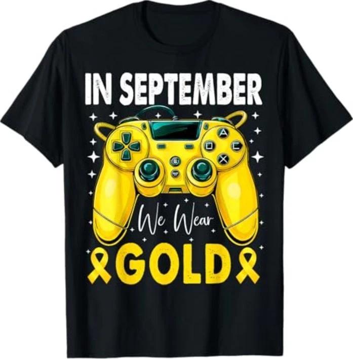 in September We Wear Gold Gamer T-Shirt S