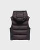 2023 Autumn/Winter Women's Street Fashion Press-glued Color-block Hooded Cotton Vest