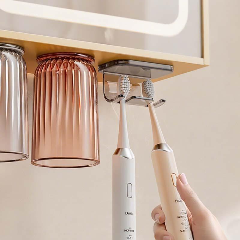 Electric Toothbrush RackWall-mounted Bathroom Toothbrush Storage Rack Without Drilling Holes Toothbrush Hanging Rack