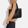 New COACH Derby Pebbled Leather Tote Bag Shopping Bag Shoulder Bag Handbag Large Size Women's Black 58660-SVBK
