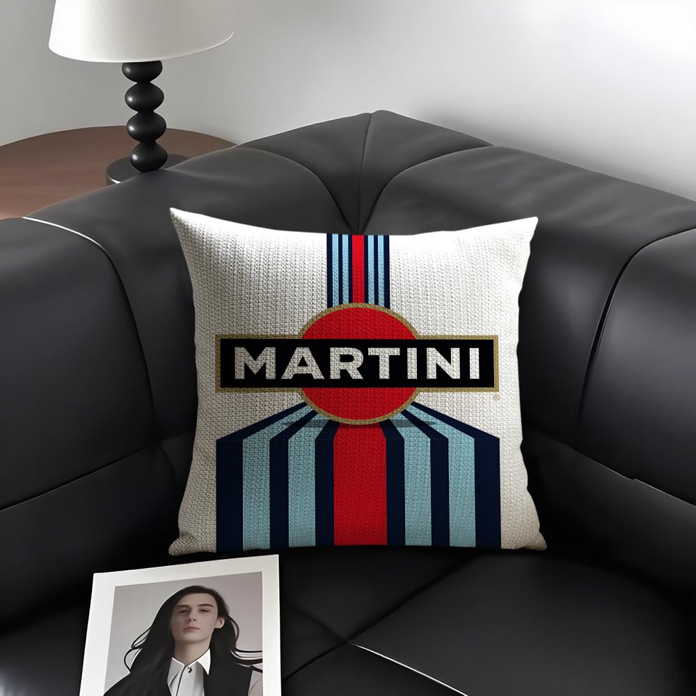 MMartini Brand Cushion Cover Natural Linen Organic Fabric DoubleSided Printing Sofa Home Decor Gift Pillow Case