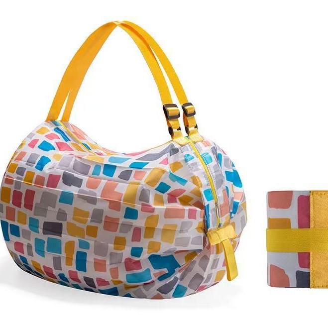 Foldable Eco-Friendly Large Shoulder Tote for Groceries - Portable and Spacious Shopping Bag