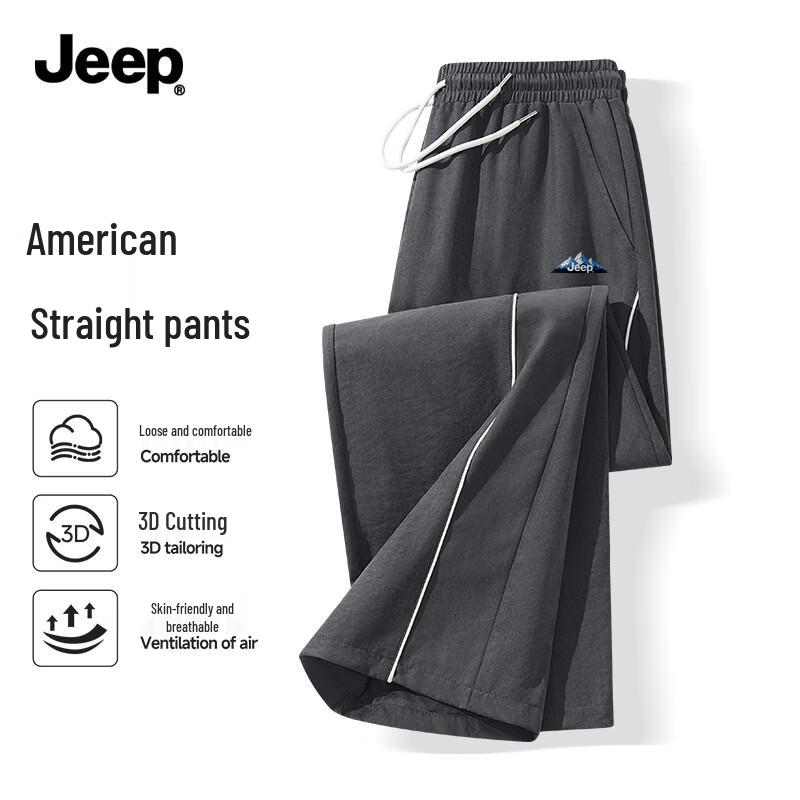 

JEEP Men s Summer Breathable Straight-Leg Casual Pants 2XL