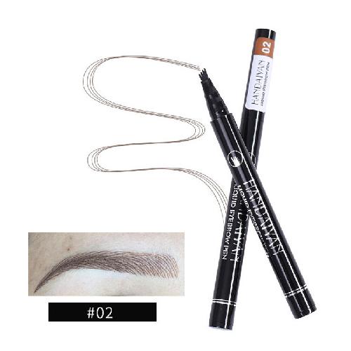 Four-pronged Liquid Eyebrow Pencil Four-tip Forked Liquid Eyebrow Pencil Four-prong Waterproof Sweat-proof and Less Likely To Smudge Eyebrow Pencil