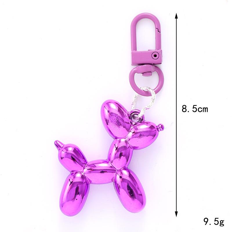 Acrylic Balloon Dog Phone Charm & Keychain - Fashionable Cartoon Puppy Pendant