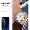 OUPINKE Ceas Bărbătesc Geneva Model Cadran Ceas mecanic Ceas de înaltă calitate rezistent la apă