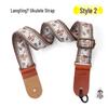 Langting Embroidery Universal Ukulele Shoulder Strap for 21, 23, 26 Inch Ukuleles