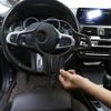 Car Steering Wheel Decorative Frame Button M Sports Sticker For BMW 5 Series G30 X3 G01 X4 G02 2018-22 Auto Interior Accessories
