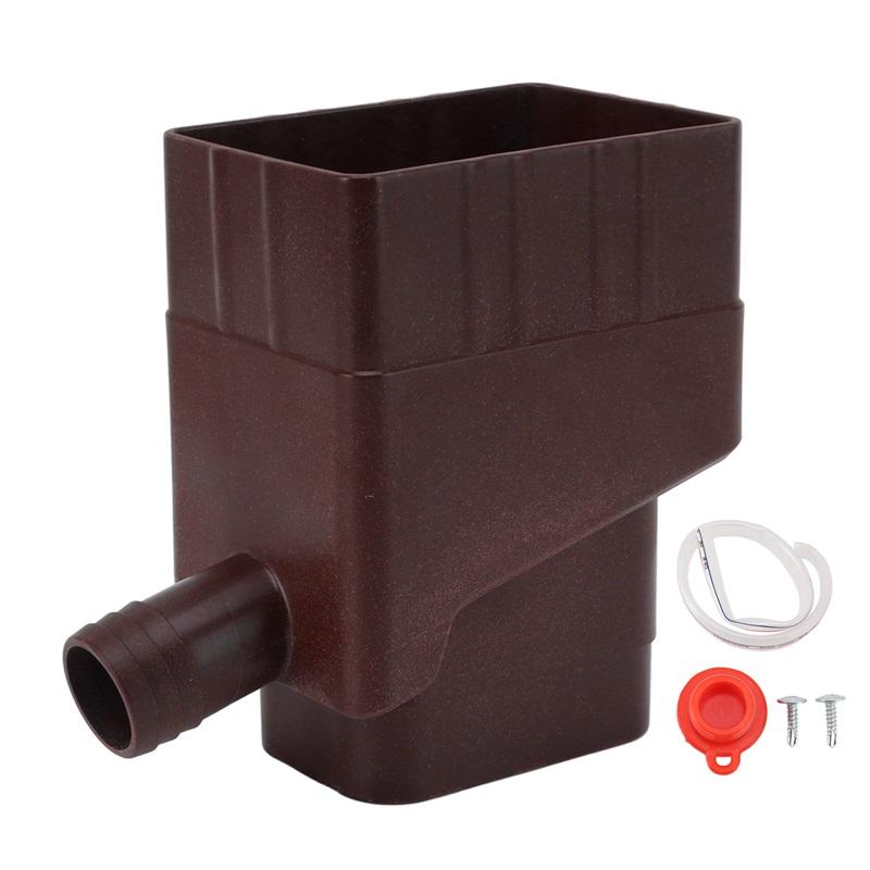 

Rainwater Collection System Professional UV Resistant Downspout Diverter Kit for Outdoor Garden Lawn Rain Water Diverter Kit 7.8*7.8*16