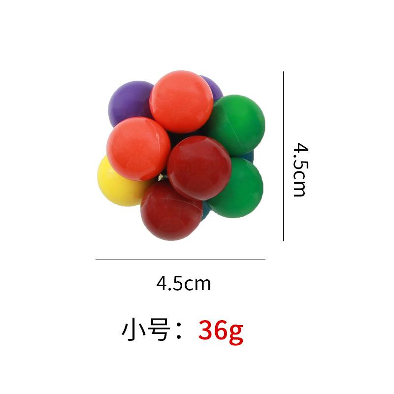 

Креативная игрушка-антистресс Эластичный разноцветный мячик Мячик для снятия напряжения Разнообразные сжимаемые мячики с бусинами для дома и офиса Расслабляющие