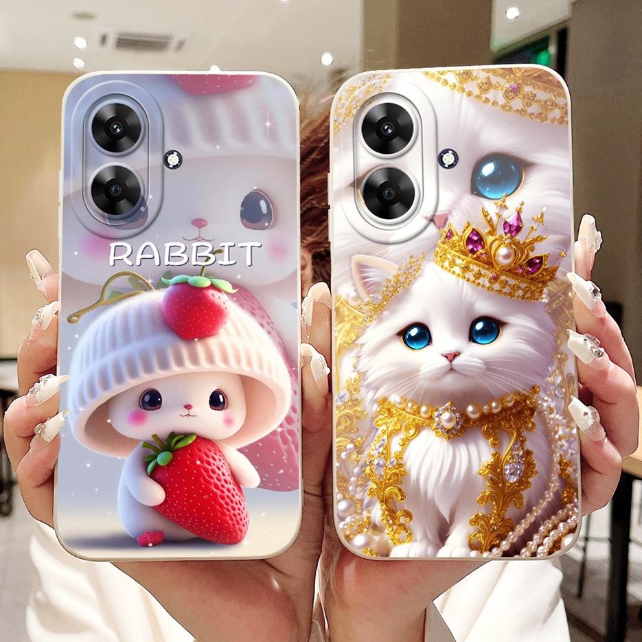 Für Realme Note 60 Hülle RMX3933 Luxus Candy Lackierte Abdeckung Weiche TPU Handyhülle Für Realme Note 60X Note60 Narzo N61 Fundas Coque