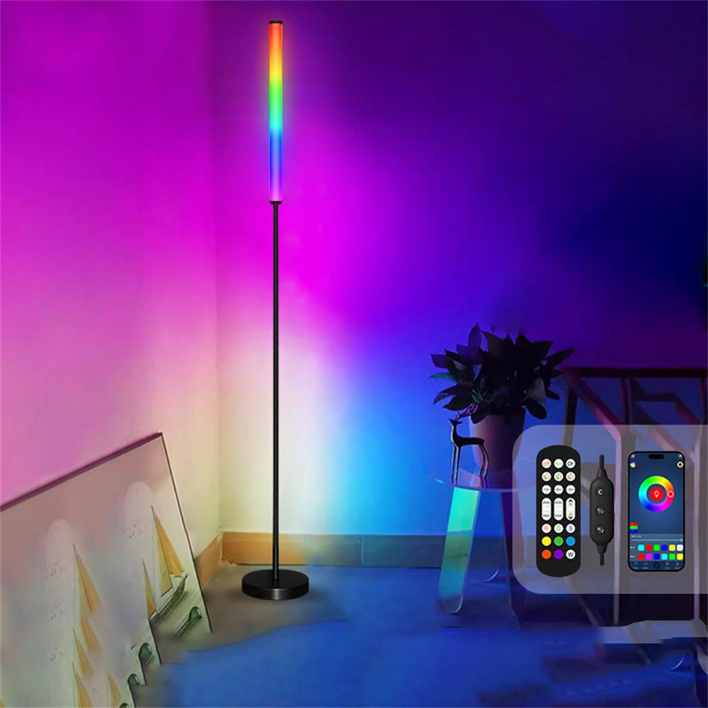 

KBB-15 Wall Corner Atmosphere Lamp Sound Pickup Timer RGB Floor Light with Remote A