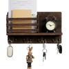 Wood Mail Organizer Thickening Wall Mount Home Decor Home Storage Holder  Entryway