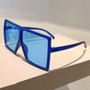 Oversized Square Sunglasses Women New Stylish Gradient Multicolor Shades Trendy Brand Design Outdoor Casual Sun Glasses