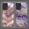 Luxury Pink Purple Marble Pattern Tempered Glass Phone Case for Motorola Moto Edge 50 Fusion 40 Neo 30 Pro G85 G84 G55 5G Covers