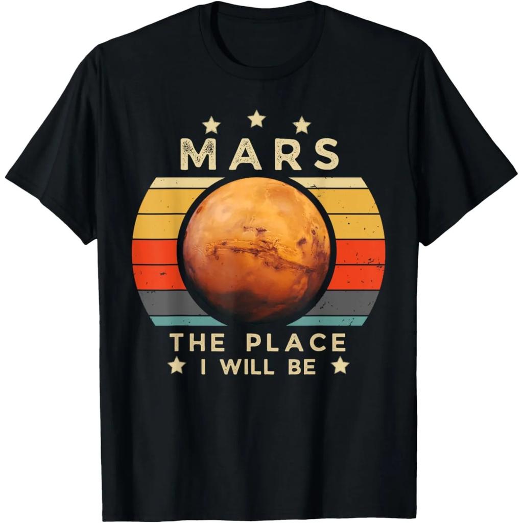 Funny Occupy Mars Astronomy Space Explorer T Shirts Men Cotton Humor Streetwear Tee Shirt Short Sleeve Unisex Loose Clothing