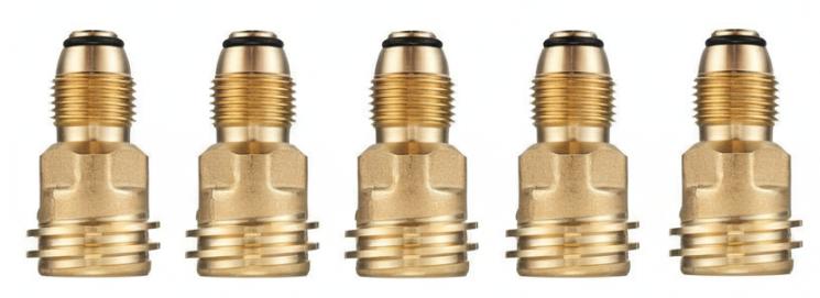 1/2/5/10PCS Connector Propane LP TANK POL Service Valve to QCC Outlet Brass Adapter Parts