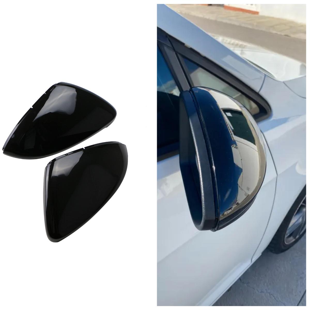 

Side Rear View Mirror Cover Caps Signals for VW Golf 7 MK7 7.5 GTI for Touran 2013-2020 Bright Black Mirror Case Car Accessories чёрный