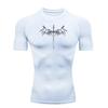 Men's Sports T-shirt Training Fitness Compression Workout  Rashguard Tops Quick Dry Short Sleeve Breathable High Elasticity Gym