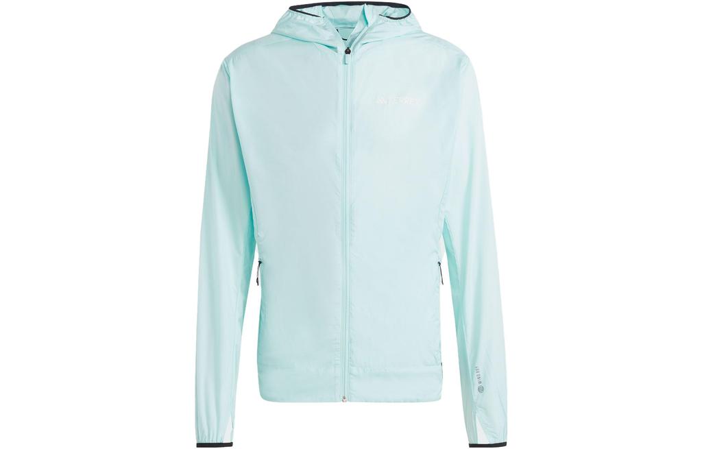 adidas Jackets Men's Light Mint Green Hooded Moderate Other HZ5329