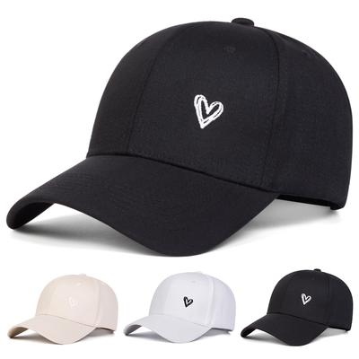 Unisex Love Embroidery Baseball Caps Spring Autumn Outdoor Adjustable Casual Hats Sunscreen Hat