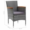 11 Piece Outdoor Dining Set Gray